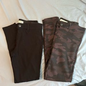 Two pair Knox Rose Mid-Rise Lightweight Ponte Pant S